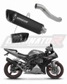 ауспух заглушител DOMINATOR хомологиран HP6 черен подходящо за мотоциклет Yamaha YZF R1 1000 RN09 2002 - 2003