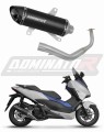 пълна изпускателна система със заглушител DOMINATOR Full System HP8 черен подходящо за мотоциклет Honda NSS 125 FORZA 2017 - 2020