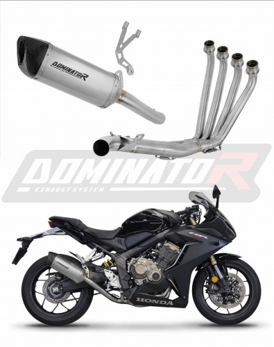 пълна изпускателна система със заглушител DOMINATOR Full System титанов HP6 подходящо за мотоциклет Honda CBR 650 R 2019 - 2023