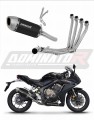 пълна изпускателна система със заглушител DOMINATOR Full System S6 черен подходящо за мотоциклет Honda CBR 650 R 2019 - 2023