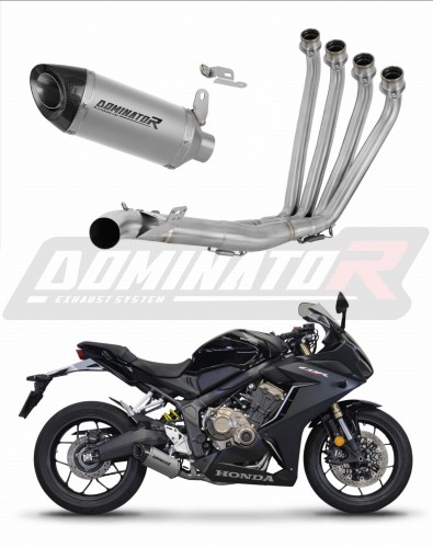 пълна изпускателна система със заглушител DOMINATOR Full System титанов HP8 подходящо за мотоциклет Honda CBR 650 R 2019 - 2023