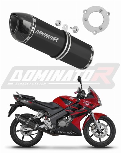 ауспух заглушител DOMINATOR HP1 черен подходящо за мотоциклет Honda CBR 125 2004 - 2010