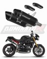 ауспух заглушител DOMINATOR HP8 черен подходящо за мотоциклет Triumph Speed Triple 1050 2011 - 2016