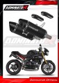 ауспух заглушител DOMINATOR HP8 черен подходящо за мотоциклет Triumph Speed Triple 1050 2011 - 2016 2
