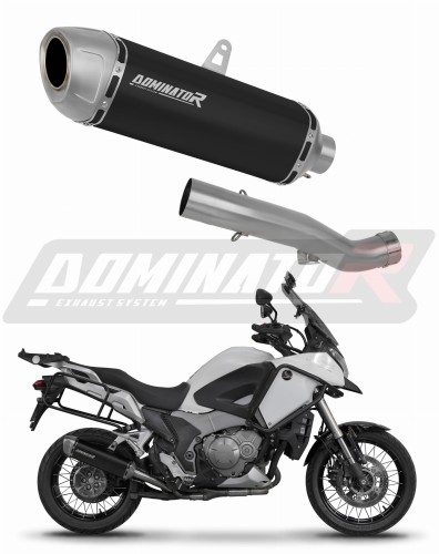 ауспух заглушител DOMINATOR S6 черен подходящо за мотоциклет Honda VFR 1200X Crosstourer