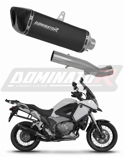 ауспух заглушител DOMINATOR HP6 черен подходящо за мотоциклет Honda VFR 1200X Cros