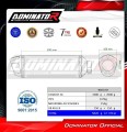 ауспух заглушител DOMINATOR S6 черен подходящо за мотоциклет Suzuki GSXR 1000 K9 L0 L1 2009 - 2011 3