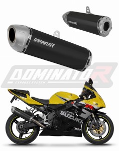 Suzuki GSXR 1000 K1 - K4 2001 - 2004 ауспух заглушител S6 BLACK + dB killer