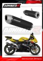 ауспух заглушител DOMINATOR S6 черен подходящо за мотоциклет Suzuki GSXR 1000 K1 - K4 2001 - 2004 2