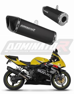 Suzuki GSXR 600 K1-K5 2001 - 2005 ауспух заглушител HP6 BLACK + dB killer