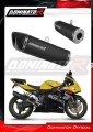 ауспух заглушител DOMINATOR HP6 черен подходящо за мотоциклет Suzuki GSXR 600 K1-K5 2001 - 2005 2