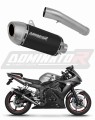 ауспух заглушител DOMINATOR S6 Shorty черен подходящо за мотоциклет Yamaha YZF R6 2003 - 2005