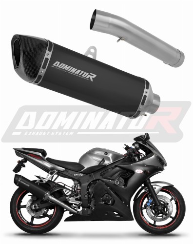 ауспух заглушител DOMINATOR HP6 черен подходящо за мотоциклет Yamaha YZF R6 2003 - 2005