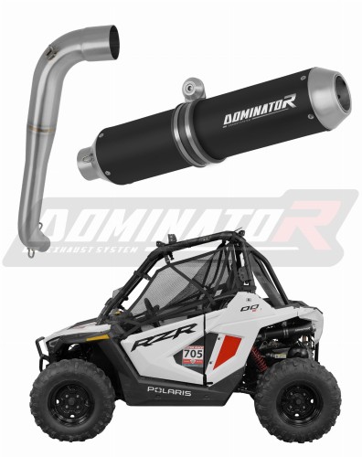 ауспух заглушител DOMINATOR MX черен подходящо за мотоциклет Polaris RZR 200 2022 - 2025