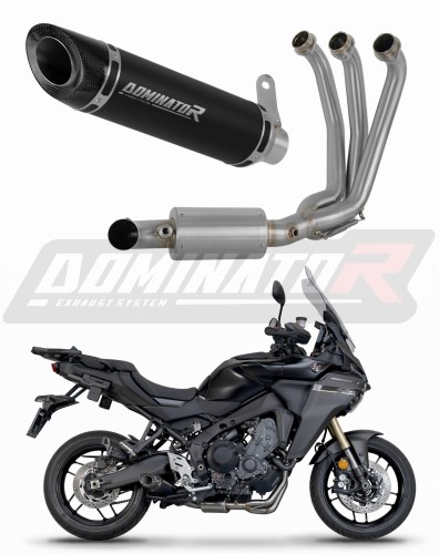 пълна изпускателна система със заглушител DOMINATOR Full System HP8 черен EX подходящо за мотоциклет Yamaha Tracer 9 / GT 2025 - 2026