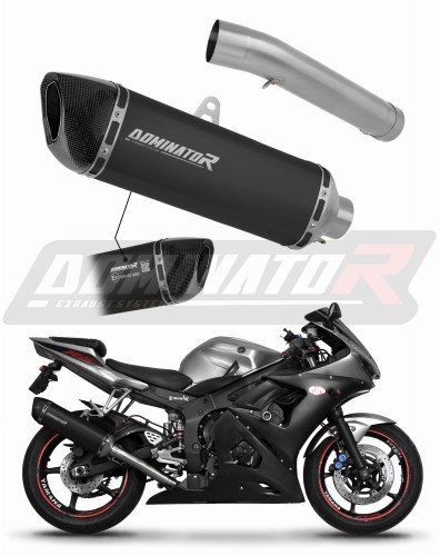 ауспух заглушител DOMINATOR хомологиран HP6 черен подходящо за мотоциклет Yamaha YZF R6 2003 - 2007 5