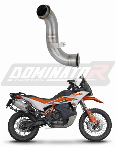decat среден ауспух DOMINATOR Mid Pipe подходящо за мотоциклет KTM 890 Adventure / R 2021 - 2024