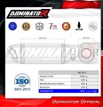 ауспух заглушител DOMINATOR HP8 черен подходящо за мотоциклет Kawasaki ZX6R 636 2009 - 2024 3