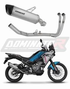 CF MOTO 450 MT 2024 - 2026 (Euro 5+) Цяла система Колектор ауспух заглушител титаниев HP6 + dB killer