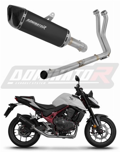 пълна изпускателна система със заглушител DOMINATOR Full System HP6 черен подходящо за мотоциклет Honda CB 750 Hornet 2023