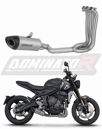 пълна изпускателна система със заглушител DOMINATOR Full System титанов HP8 подходящо за мотоциклет Triumph Trident 660 2021 - 2024