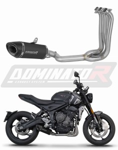 Triumph Trident 660 2021 - 2024 Цялостна система Колектор ауспух заглушител HP8 BLACK + dB killer
