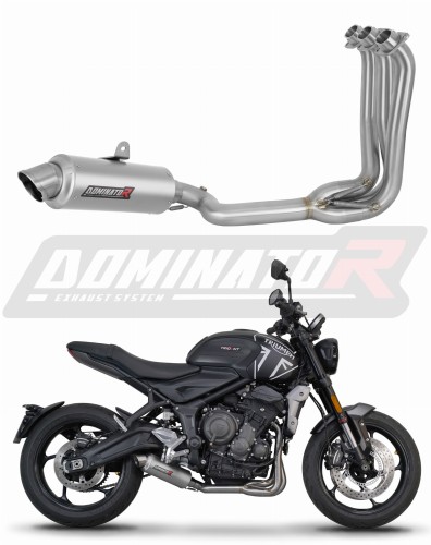 пълна изпускателна система със заглушител DOMINATOR Full System GPF подходящо за мотоциклет Triumph Trident 660 2021 - 2024