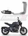 пълна изпускателна система със заглушител DOMINATOR Full System GPF черен подходящо за мотоциклет Triumph Trident 660 2021 - 2024