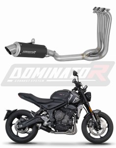 Triumph Trident 660 2021 - 2024 Цяла система Колектор ауспух заглушител GPF BLACK + dB killer