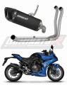 пълна изпускателна система със заглушител DOMINATOR Full System HP6 черен подходящо за мотоциклет Suzuki GSX-8R / 8S 2023 - 2025