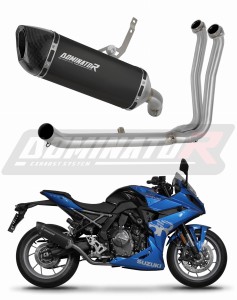 Suzuki GSX-8R / 8S 2023 - 2025 Пълна изпускателна система Колектор ауспух заглушител HP6 BLACK + dB killer