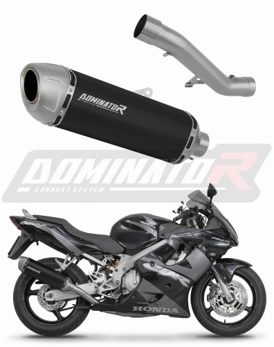ауспух заглушител DOMINATOR S6 черен подходящо за мотоциклет Honda CBR 600 F4i 2001 - 2006