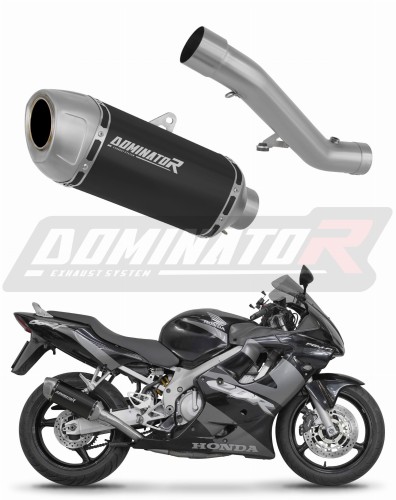 ауспух заглушител DOMINATOR S6 Shorty черен подходящо за мотоциклет Honda CBR 600 F4i 2001 - 2006