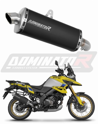 ауспух заглушител DOMINATOR P7 черен подходящо за мотоциклет Suzuki V-Strom 1050 DE 2023 - 2025