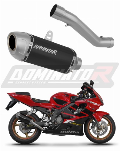 ауспух заглушител DOMINATOR S6 Shorty черен подходящо за мотоциклет Honda CBR 600 F4i Sport 2001 - 2006