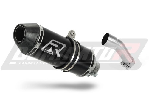 ауспух заглушител DOMINATOR HP3 черен подходящо за мотоциклет Kawasaki ZX250R 2008 - 2012 2