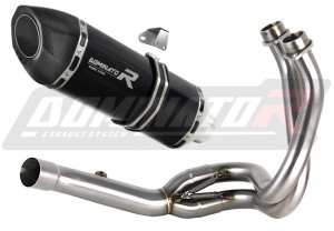 Kawasaki ER 6 N / F 2012 - 2016 Цялостна система Колектор ауспух заглушител HP5 BLACK + dB killer