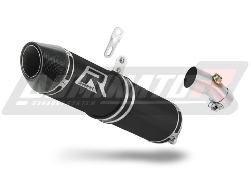 ауспух заглушител DOMINATOR HP2 черен подходящо за мотоциклет Kawasaki ER - 6 N / F 650 2006 - 2008