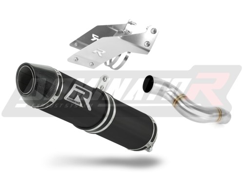 ауспух заглушител DOMINATOR HP2 черен подходящо за мотоциклет Kawasaki ZX6R 636 2007 - 2008