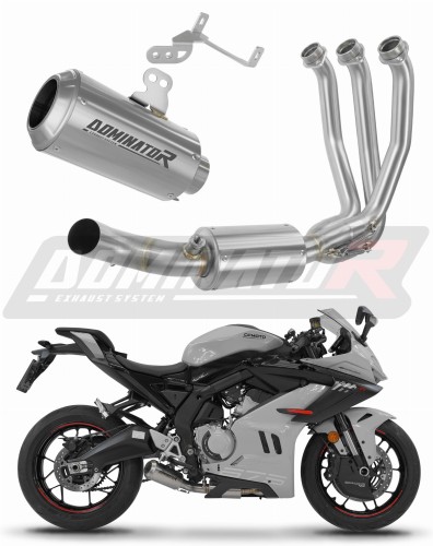 пълна изпускателна система със заглушител DOMINATOR Full System GPS подходящо за мотоциклет CF MOTO 675 SR-R 2024 - 2026