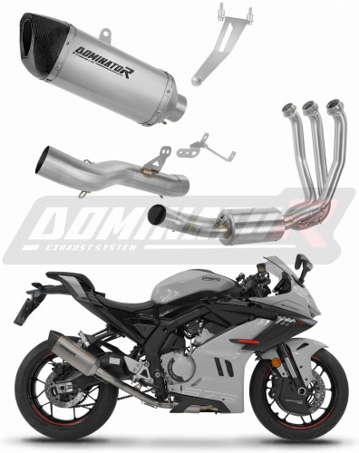 пълна изпускателна система със заглушител DOMINATOR Full System титанов HP6 подходящо за мотоциклет CF MOTO 675 SR-R 2024 - 2026