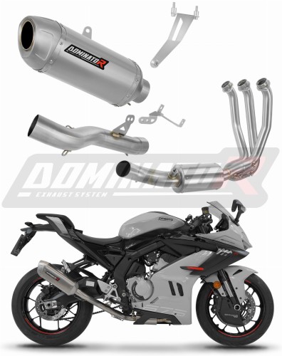 пълна изпускателна система със заглушител DOMINATOR Full System S6 подходящо за мотоциклет CF MOTO 675 SR-R 2024 - 2026
