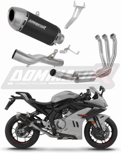 CF MOTO 675 SR-R 2024 - 2026 Пълна система Колектор ауспух заглушител S6 BLACK + dB killer