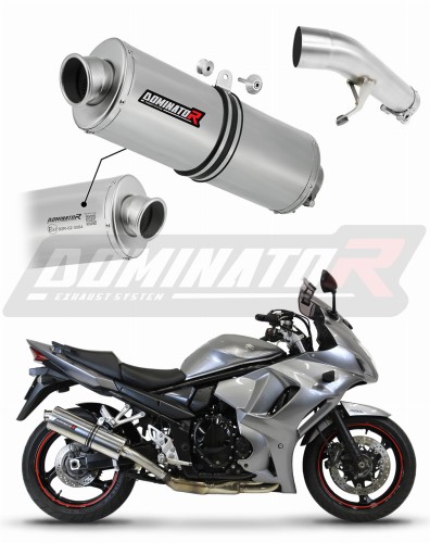 ауспух заглушител DOMINATOR хомологиран овален подходящо за мотоциклет Suzuki GSX 1250 FA 2010 - 2016