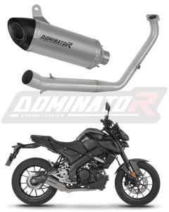 Yamaha MT 125 2021 - 2024 Пълна система Колектор ауспух заглушител титаниев HP8 + dB killer