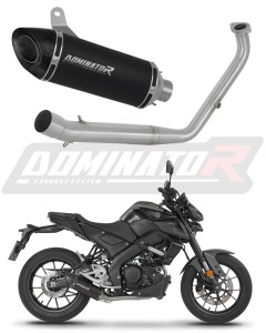 Yamaha MT 125 2021 - 2024 Цялостна система Колектор ауспух заглушител HP8 BLACK + dB killer