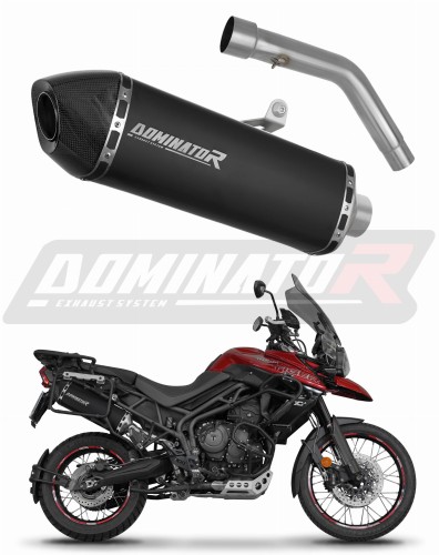 ауспух заглушител DOMINATOR HP7 черен подходящо за мотоциклет Triumph Tiger 800 XCA 2018 - 2020