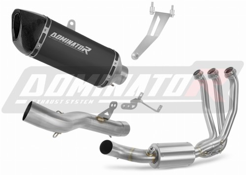 пълна изпускателна система със заглушител DOMINATOR Full System HP6 черен подходящо за мотоциклет CF MOTO 675 NK 2024 - 2026