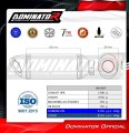 пълна изпускателна система със заглушител DOMINATOR Full System HP8 черен подходящо за мотоциклет CF MOTO 675 NK 2024 - 2026 3