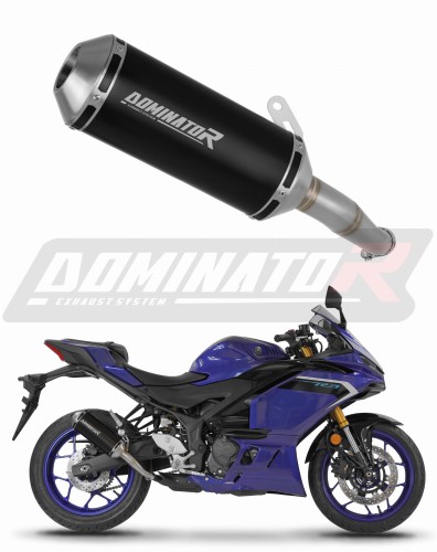 ауспух заглушител DOMINATOR OV G2 черен подходящо за мотоциклет Yamaha YZF-R3 2025 - 2026